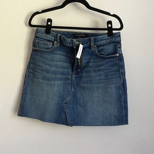 Banana Republic Raw Hem Denim Skirt, NWT